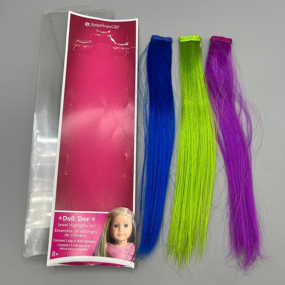 American Girl (18" Doll) Jewel Highlights Set (3 Clip-in Hair Pieces) - Picture 2 of 5